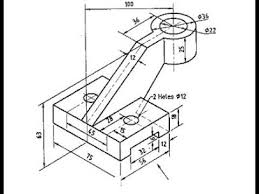 Semi Complex Solidworks Exercises Ex 4 Solidworks Tutorial Isometric Drawing Orthographic Drawing