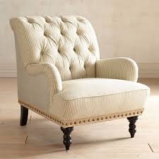 Chas Armchair Seersucker Armchair Striped Chair Overstuffed Armchair