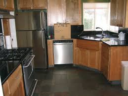kitchen floor tiles with dark cabinets