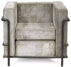 Concrete And Rebar Chair Concrete Furniture Design Concrete Design Concrete Interiors