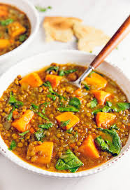 Moroccan Sweet Potato Lentil Stew Recipe Sweet Potato Lentil Lentil Recipes Whole Food Recipes