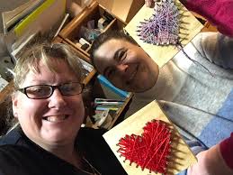 Valentine's Day projects in the art room