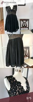 Nwt Heartloom Black Lace Evening Prom Dress Brand New With Tags Gorgeous Textured Black Lace Top With Tan Undern With Images Cocktail Evening Dresses Dresses Dress Brands