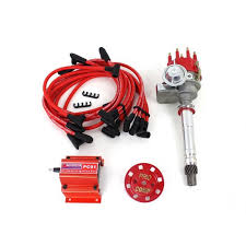 Chevy Sbc Bbc Electronic Ignition Distributor Coil Wires 350 454 Ready To Run Chevy Performance Racing Ignition System