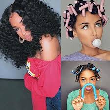 Whenever i feel the urge to tame my mane, give my curly fro' a break and sport a fun and flirty hairstyle, i pull home | the elle scoop. Amazon Com 3pack Hair Flexi Rods Curlers Flexible Rods Set Girls Women Ladies Kids No Heat Hair Rollers Soft Foam Twist Flex Rods For Short Medium Short Hair Curls Back To School Supplies For