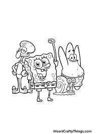 Spongebob Characters Drawing - How To Draw Spongebob Characters Step By Step