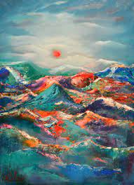 Refresh any blank wall in your home in artistic style with this abstract wall art from project 62™. Abstract Mountains Painting By Aysel Annagi Saatchi Art