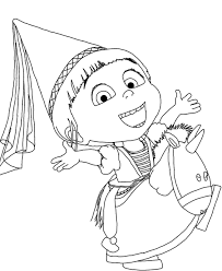 Agnes Despicable Me 2 Using Hat Coloring For Kids Ausmalbilder Malvorlagen Ausmalen