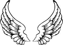 Cc0 Free Svg Image جناح رمز معزول ريشة Angel Wings Tattoo Stencil Wings Drawing Angel Wings Tattoo