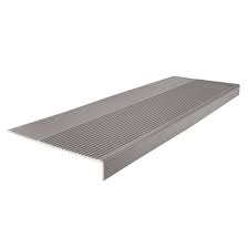 Buy stair treads and get the best deals at the lowest prices on ebay! Roppe Light Duty Ribbed Design Slate 12 1 4 In X 36 In Rubber Square Nose Stair Tread 36803p175 The Home Depot