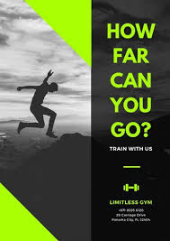 Black And Neon Green Jumping Man Gym Poster Workout Posters Gym Poster Fun Workouts