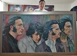Y sigue la mata dando.... En mi estudio con los genios de liverpool... The  Beatles ....mil gracias tocayo Manuel Solís por creer en mi trabajo.....