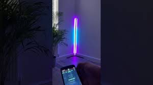 Color changing led fiber optic night light fountain starry lamp relaxing decor. The Rue Minimalist Led Corner Floor Lamp Colour Changing Program Example Youtube