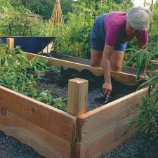 Build a path on a slope that has good drainage and footing that isn't slippery. Build Your Own Raised Beds Finegardening