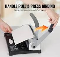 KFFKFF 21-Hole Comb Binding Machine with 100 Pieces Binding Spines