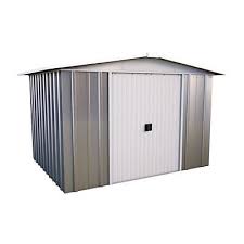 abri de jardin metal avec puit de lumiere 5 44m imitation bois