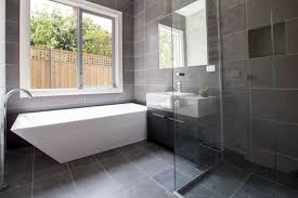 Floor To Ceiling Charcoal Tiles Grey Bathroom Tiles Stone Tile Bathroom Classic Bathroom