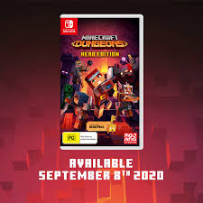 Minecraft dungeons hero edition includes the hero pass dlc content: Nintendo A Physical Version Of Minecraft Dungeons Hero Edition Launches On 08 09 Minecraft Dungeons Hero Pass Jungle Awakens And Creeping Winter Dlc A Box Facebook