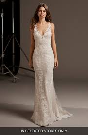 Also, this kind of dress called the mermaid. Pronovias Eos Lace Trumpet Wedding Dress Nordstrom