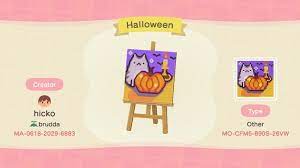 Excited For The Fall Update So I Made A Halloween Flag With Pusheen 3 Animalcrossing New Animal Crossing Animal Crossing Game Animal Crossing