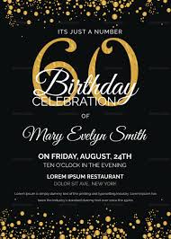 Black And Gold Party Invitations Templates Free Masquerade Party Invitations Template Free New 60th Birthday Invites Templates In 2020 60th Birthday Party Invitations 60th Birthday Invitations Party Invite Template