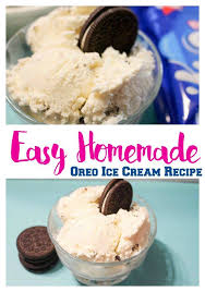 Easy Homemade Oreo Ice Cream Recipe Ice Cream Recipes Homemade Ice Cream Ice Cream Maker Recipes