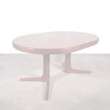 Table à manger au style scandinave. Table Ronde Scandinave Extensible 1960 Brockeur