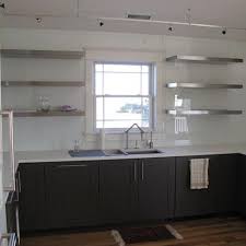 Stainless steel kitchen shelves wall. Stainless Steel Floating Shelf 12 Deep For Kitchens Bathrooms And Ho Cascade Manufacturing