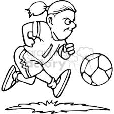 Selection of sports equipment vector image. Black And White Soccer Player Clipart Commercial Use Gif Wmf Svg Clipart 168202 Graphics Factory