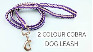 The lazy man part of the name refers to the way the leash is made. Two Color Cobra Solomon Weave Paracord Dog Leash Tutorial Youtube
