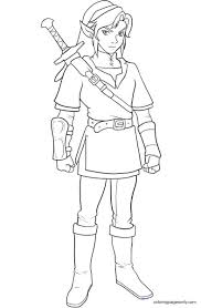 The legend of zelda animation: Link Legend Of Zelda Coloring Pages Zelda Coloring Pages Coloring Pages For Kids And Adults