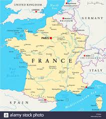 France Political Map With Capital Paris National Borders Most Stock Photo 73563634 Alamy France Map Nice France Map Nice France