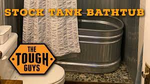 They're a smart replacement for the typical wooden raised beds because they're sturdy. Steel Stock Tank Water Trough Bathtub Install Youtube