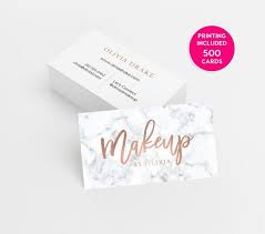 Print your business cards online for un unbeatable price without compromising on quality. Marble Rose Gold Faux Foil 500 Business Cards Printed Business Card Template Personalized Makeup Business Cards Printing Business Cards Business Card Design