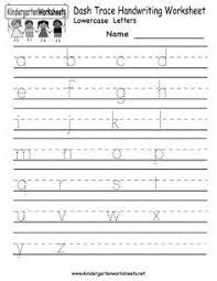 Printable letters for kids, crafters and home decorators. Kindergarten Dash Trace Handwriting Worksheet Printable Handwriting Worksheets For Kids Handwriting Practice Kindergarten Writing Practice Worksheets