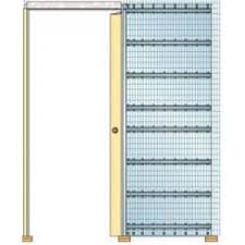 46 composti da un'intelaiatura in legno massello rivestito in mdf da 4 mm., impiallacciatura con tranciato di legno 6/10, 10/10 oppure 20/10 dell'essenza desiderata. Controtelai Per Porte Scorrevoli Sysntesis Line Tuttoferramenta