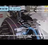 Automatic Underwear Elastic Attaching Sewing Machine - YouTube