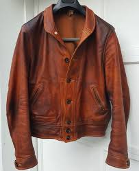 Mister Freedom Campus Leather Jacket Natural Full Grain Cowhide Well Aged Leather Jacket Men Style Leather Jacket Men Leather Jacket Style