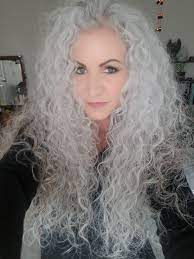 Sarah Chapman Long Grey Hair Naturally Curly