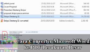 Cara mudah pertama dalam melakukan convert word ke pdf bisa kalian gunakan dengan save as. Cara Converter Microsoft Word Ke Pdf Berukuran Besar Hingga 80 Mb