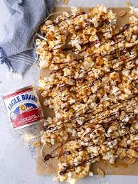 Chocolate Caramel Corn Completely Delicious Recipe Snacks Recipes Caramel Corn