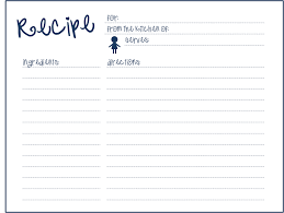 Printable Recipe Card Template Recipe Template For Word Recipe Cards Template Recipe Cards
