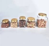 Hand Square Pet Nut Plastic Jar 250g 300g 500g Pistachio ...