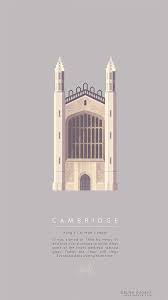 Cambridge King S College England Flat Design Runarudaya Com Architecture Illustration Vector Design Design