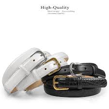 Women's Belt Genuine Full-Grain Cowhide Leather Dress Belt 1"(25mm) Wide (Gold Buckle-Smooth Brown, 30)