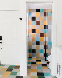 Bold Patterned Floor And Wall Tile Love The Random Mix Of Colors By Kim Wolfe Home In 2020 Floor Patterns Floor And Wall Tile Home