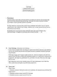 Maybe you would like to learn more about one of these? Contoh Laporan Audit Internal Kia 1