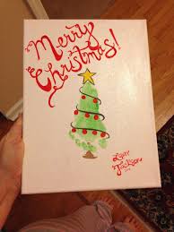 Christmas Footprint Art Christmas Tree Handprint Christmas Cards Handprint Christmas Christmas Crafts For Kids