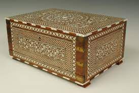 Indian Ivory Inlaid Writing Box Date 1860 Origin India Antiques Decorative Boxes Box