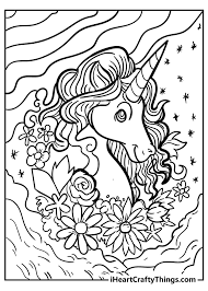 All new characters branch, barb, queen essence and others. Unicorn Coloring Pages 50 Magical Unique Designs 2021
